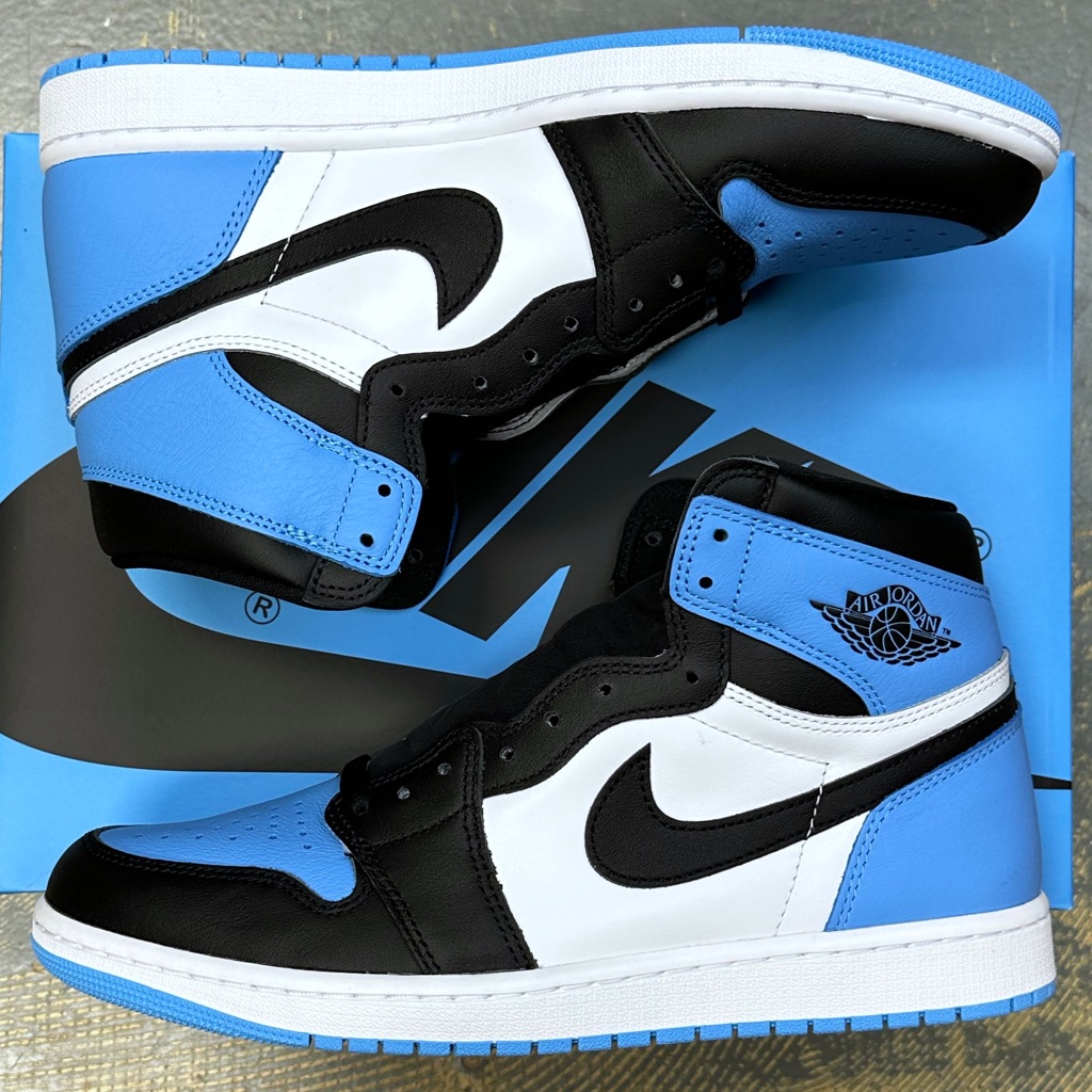 Nike Air Jordan 1 High Retro Unc Toe 11 Dz5485-400 1985 University Blue